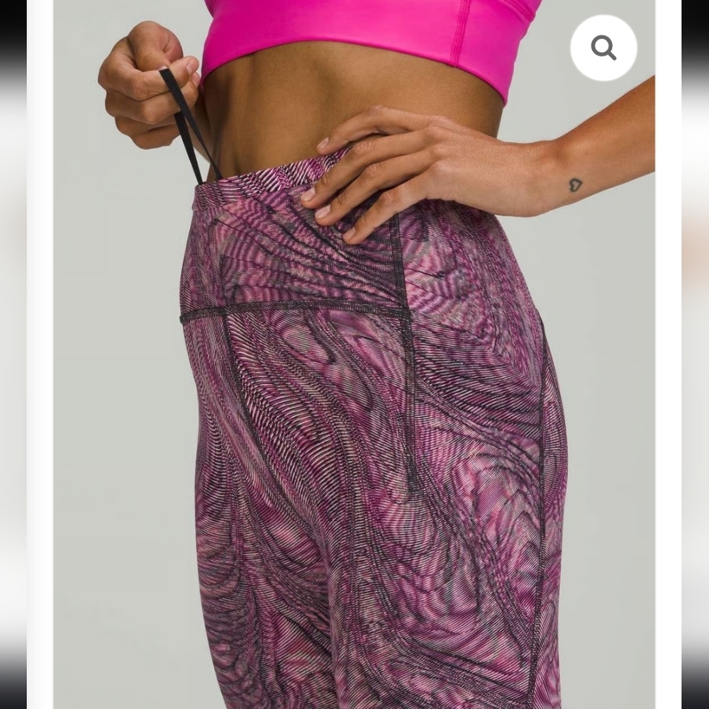 EUC $128 Lululemon Swift Speed HR Tight  Dimensional Sonic Pink Size 4 - Picture 3 of 7